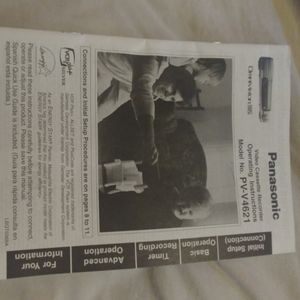 Panasonic PV -V4622 Manuel guide